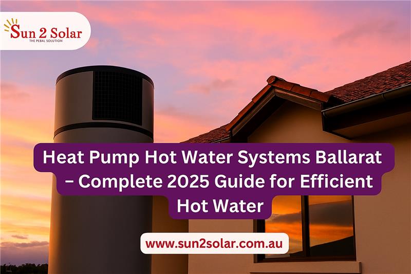 Energy-efficient heat pump hot water system installed at a Ballarat home in 2025